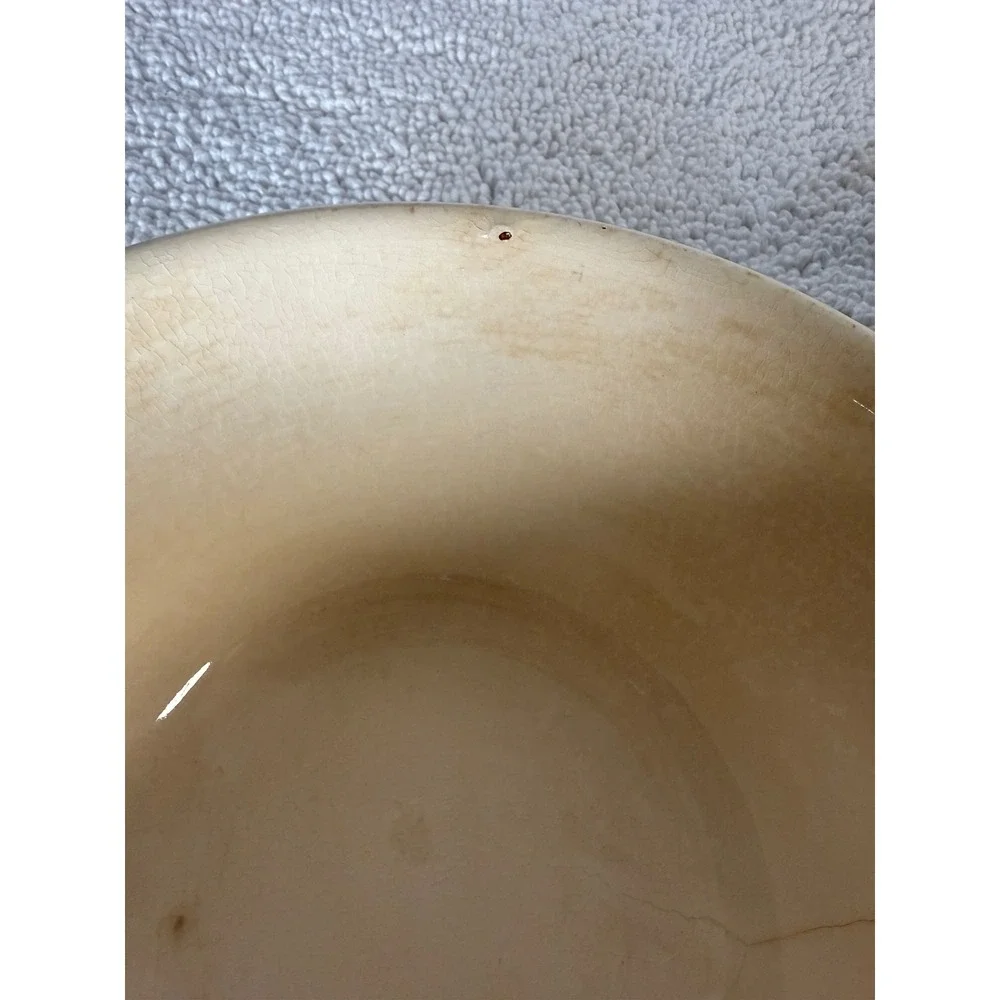 Vintage Universal Pottery Mixing Bowl Blue Floral Pattern Nesting‎ Bowls 2